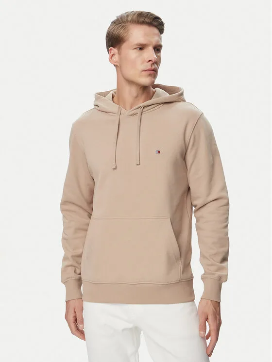 Tommy Hilfiger Суитшърт Essential MW0MW37235 Бежов Regular Fit – Мъжки суитшърти без цип