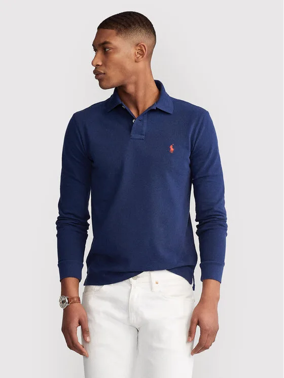 Мъжка поло тениска Polo Ralph Lauren 710681126038 тъмносиня – Мъжки поло тениски