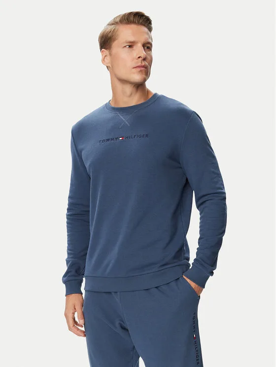 Мъжки суитшърт Tommy Hilfiger син – Мъжки суитшърти без цип