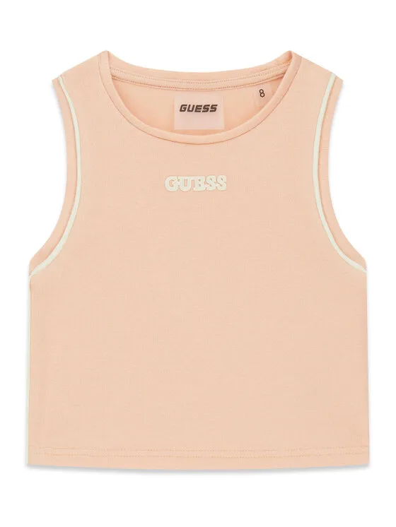 Guess топ J6GI37 KF972 Светлооранжев Slim Fit – Детски топове