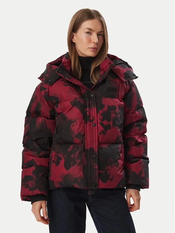 KARL LAGERFELD Зимно яке B3W15002 Червен Regular Fit – Дамски зимни якета