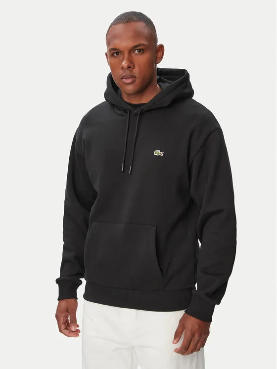 Мъжки суитшърт Lacoste SH8863 черен – Мъжки суитшърти без цип