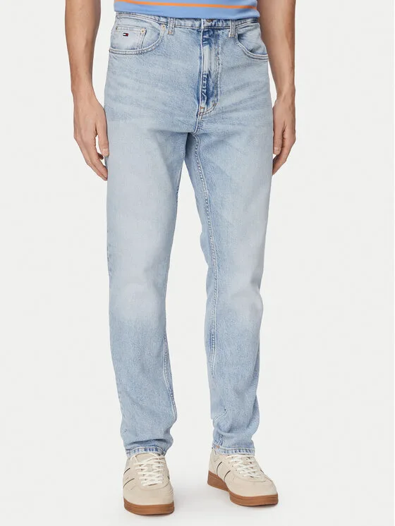 Мъжки дънки Tommy Jeans светлосини – Мъжки slim дънки