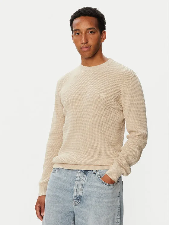 Quiksilver Пуловер EQYSW03342 Бежов Regular Fit – Мъжки пуловери и жилетки