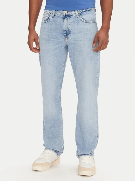 Мъжки дънки Tommy Jeans Ryan светлосини – Мъжки slim дънки