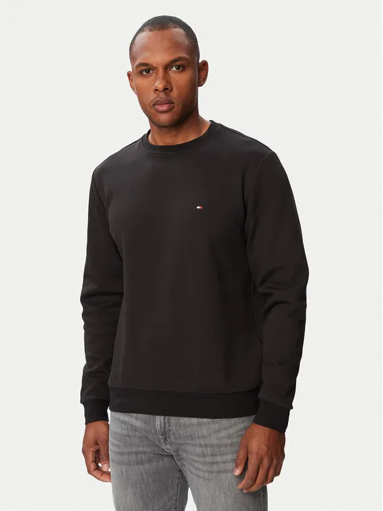 Tommy Hilfiger Пуловер Essential MW0MW37241 Черен Regular Fit – Мъжки пуловери и жилетки