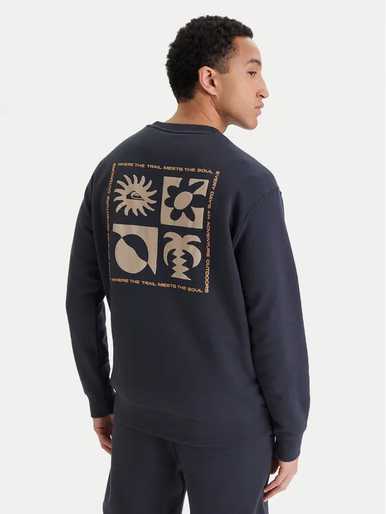 Мъжки суитшърт Quiksilver Salt Water EQYFT05196 тъмносин – Мъжки суитшърти без цип