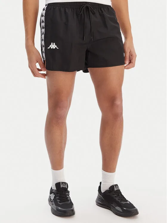 Kappa Плувни шорти Banda Cali 304S6G0 Черен Regular Fit – Мъжки бански