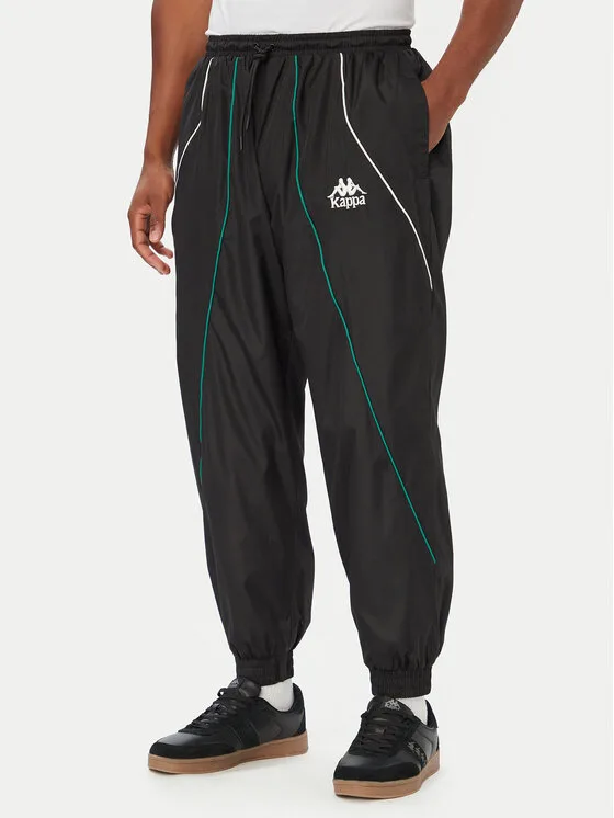 Kappa Долнище анцуг Authentic Olpin 322934W Черен Regular Fit – Мъжки спортни панталони