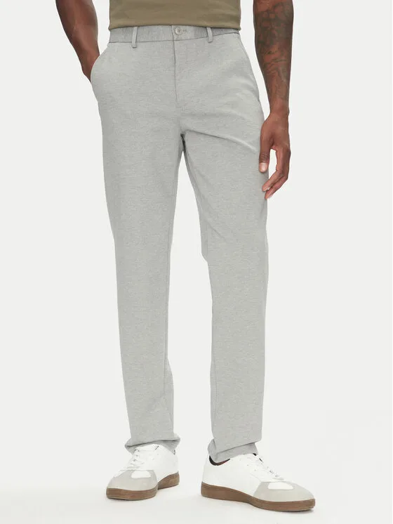 Lindbergh Чино панталони 30-006052 Сив Slim Fit – Мъжки чино панталони