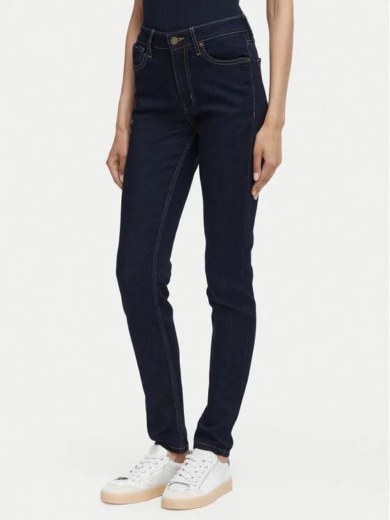 Guess Jeans Дънки W5YA92 D7041 Тъмносин Skinny Fit – Дамски skinny дънки