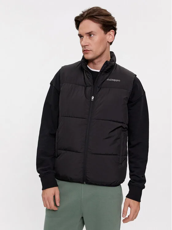 Kappa Елек Emanu 361F8RW Черен Regular Fit – Мъжки елеци
