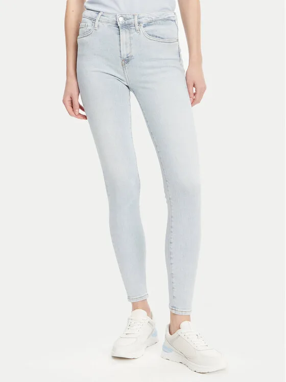 Дамски дънки Tommy Hilfiger Como сини – Дамски skinny дънки