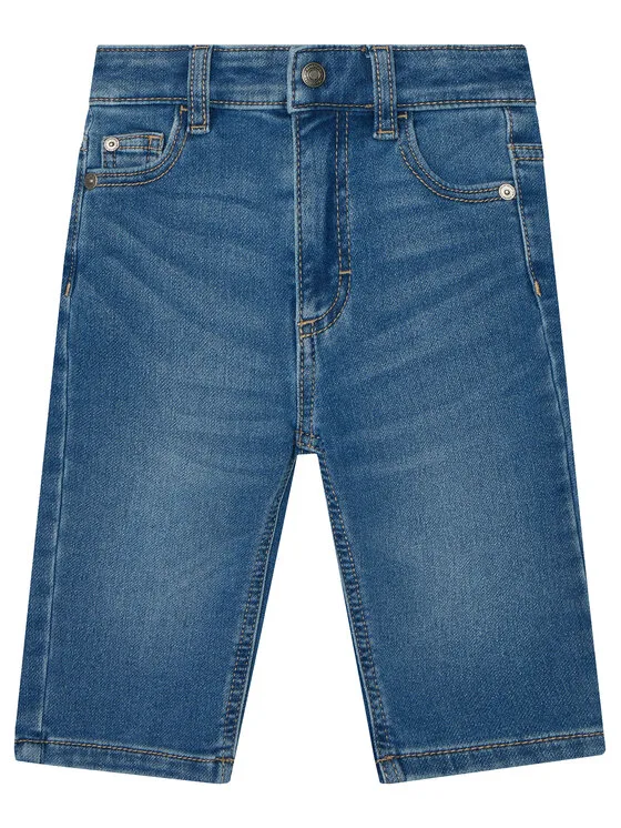 United Colors Of Benetton Дънки 44LGGE02F Тъмносин Straight Leg – Детски дънки