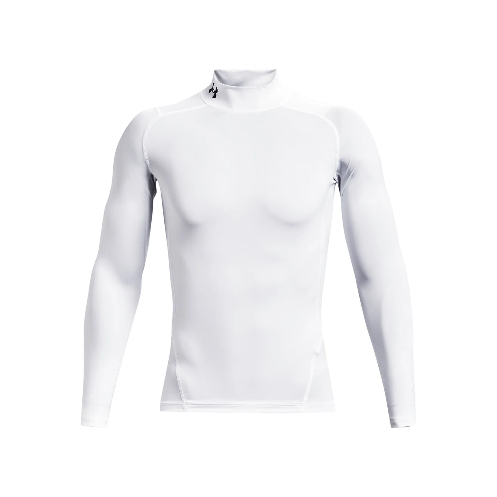 Мъжка тениска Under Armour Hg Comp Mock бяла/черна – White|Black – Мъжки тениски с къс ръкав