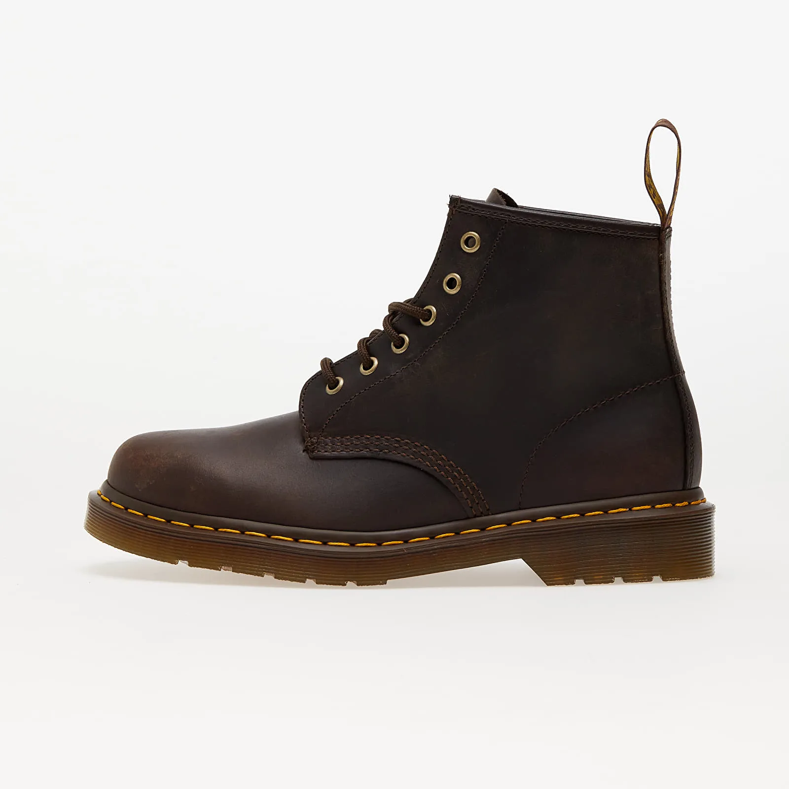 Мъжки маратонки Dr. Martens 101 тъмнокафяви – Dark Brown Crazy Horse – Мъжки ниски маратонки