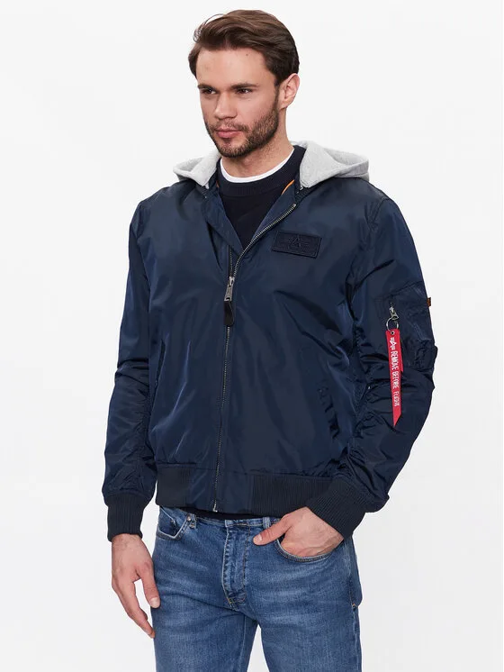 Мъжко яке бомбър Alpha Industries MA-1 тъмносиньо – Мъжки бомбър якета