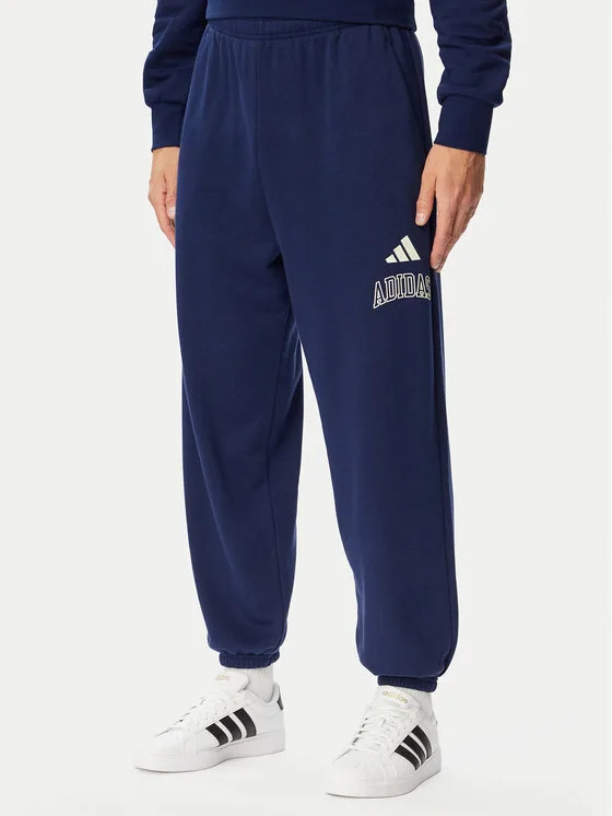 Мъжки спортен панталон adidas Seasonal Essentials Collegiate тъмносин – Мъжки спортни панталони