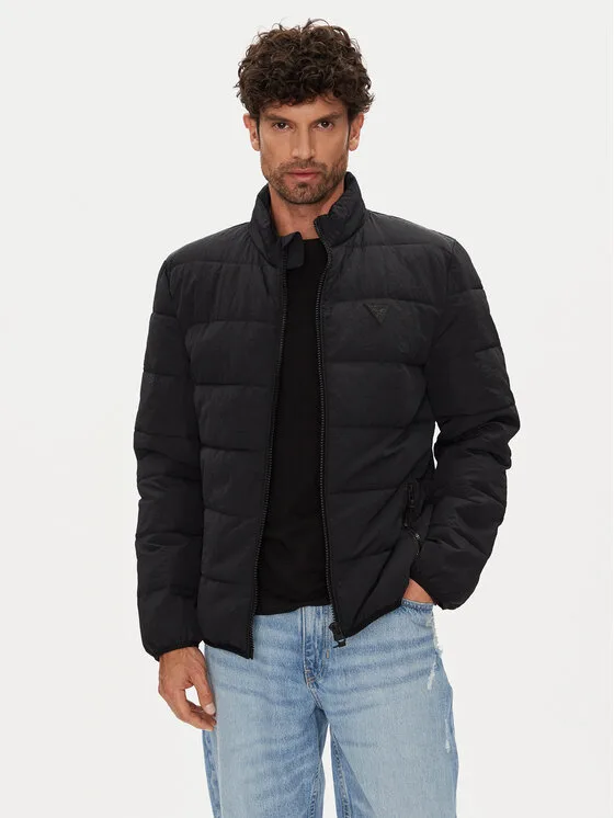 Guess Преходно яке Z5YL09 WGTN0 Черен Regular Fit – Мъжки преходни якета
