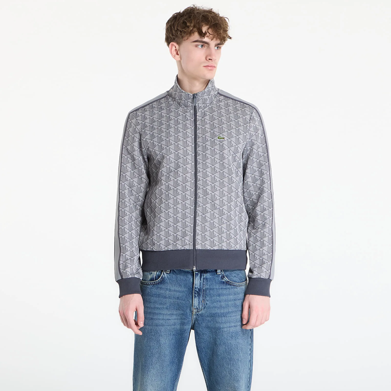 Мъжки суитшърт LACOSTE тъмносив – Calluna|Graphite – Мъжки суитшърти без цип