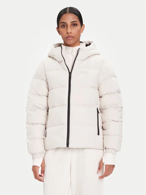 Jack Wolfskin Пухено яке Frozen Palace A65097 Бежов Regular Fit – Дамски пухени якета
