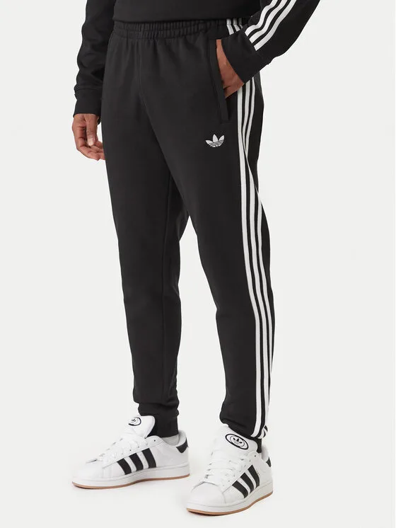 adidas Долнище анцуг 3-Stripes KE3562 Черен Slim Fit – Мъжки спортни панталони