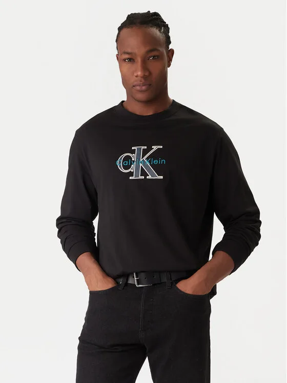 Мъжки суитшърт Calvin Klein Jeans LV04RE257G черен – Мъжки суитшърти без цип