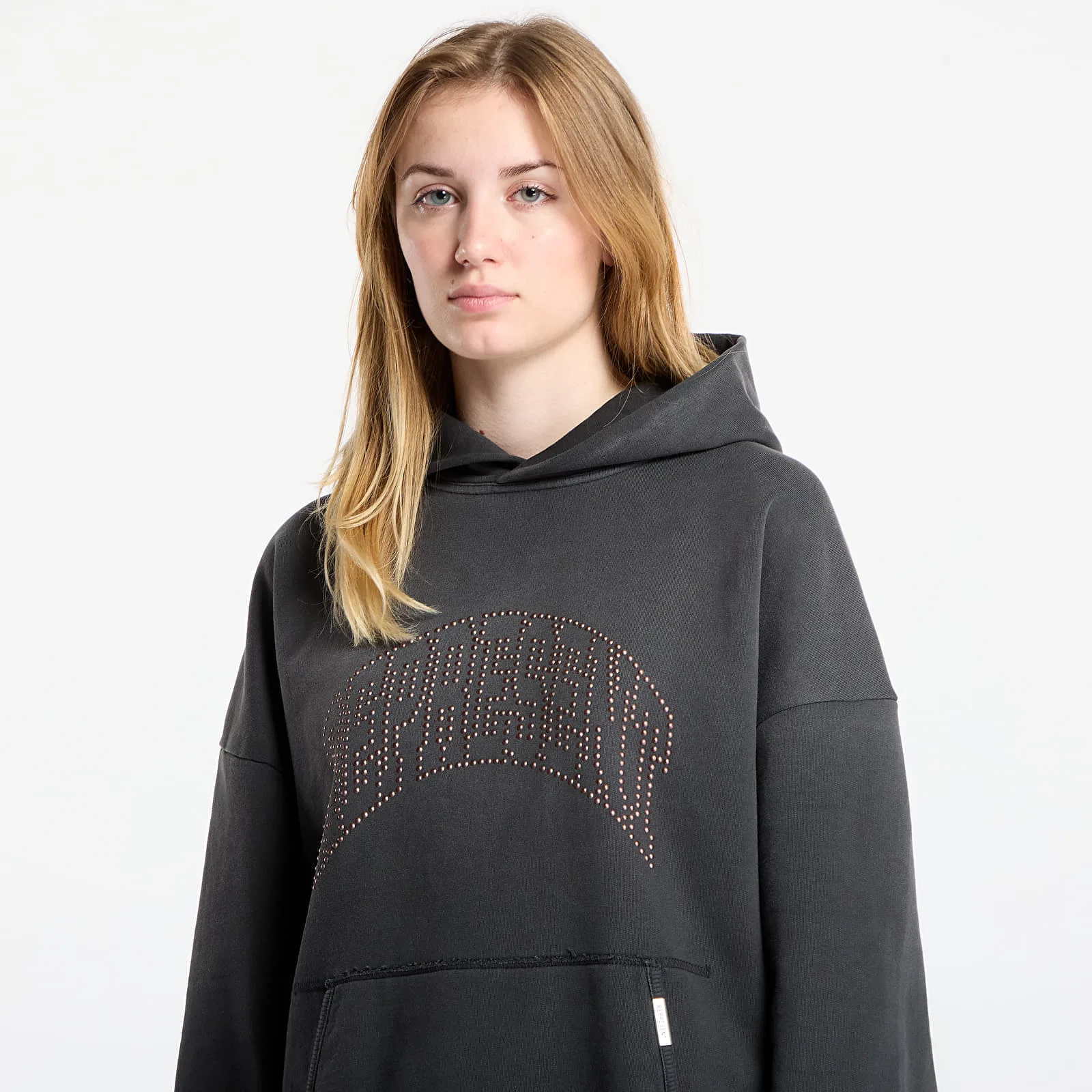 Суитшърт REPRESENT Embellished Hoodie UNISEX Stained Black L – Мъжки худита