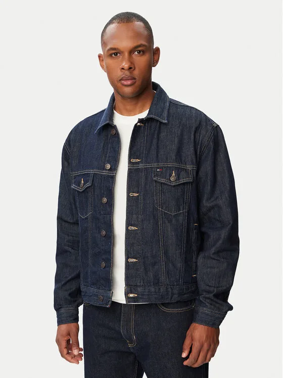 Мъжко дънково яке Tommy Jeans Jaimie тъмносиньо – Мъжки дънкови якета