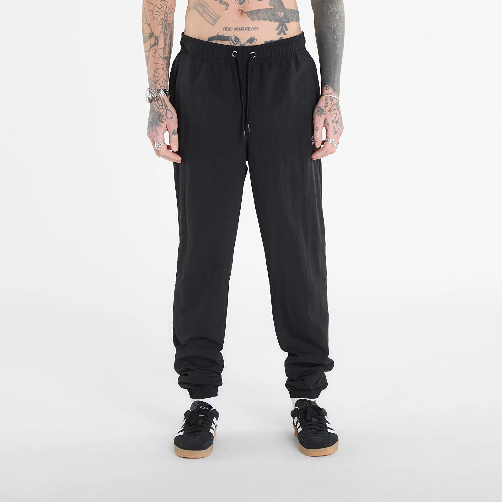 Мъжки спортен панталон Reebok Cl Fr черен – Night Black – Мъжки спортни панталони