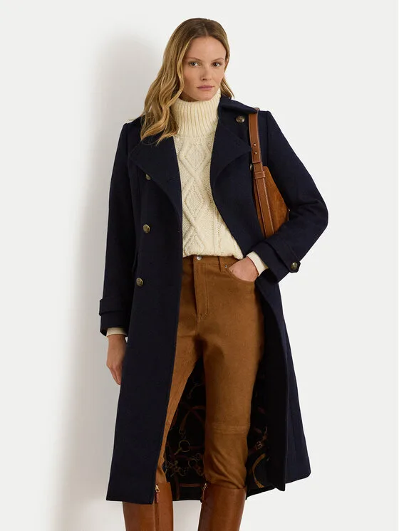 Дамско зимно палто LAUREN RALPH LAUREN тъмносиньо – Дамски зимни палта