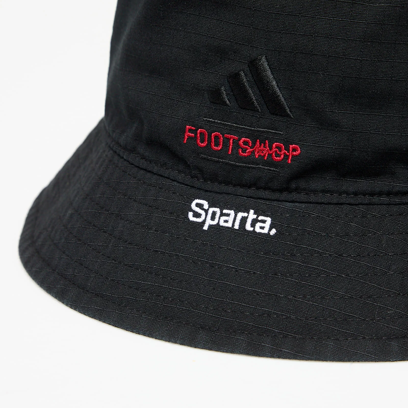 Бъкет шапка adidas Performance x Footshop Sparta S-M черна – Black – Бъкет шапки