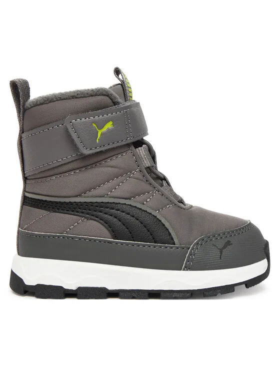 Детски апрески Puma Evolve Boot Ac+ 392646 сиви – Апрески за момчета