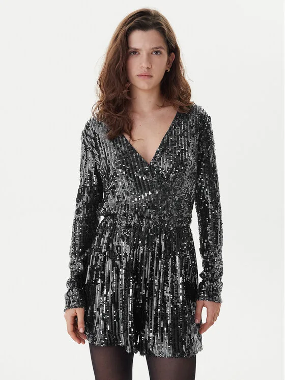 ONLY Гащеризон Amabel 15358369 Черен Regular Fit – Дамски гащеризони