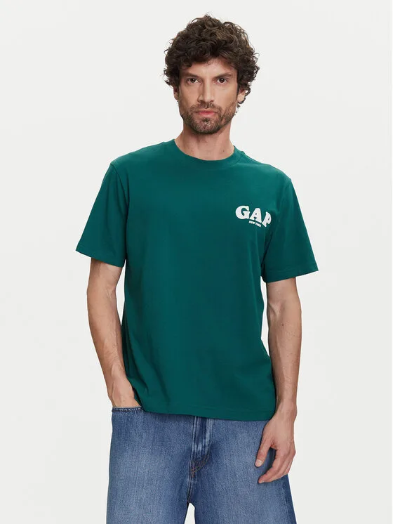 Gap Тишърт 768925-02 Зелен Regular Fit – Мъжки тениски