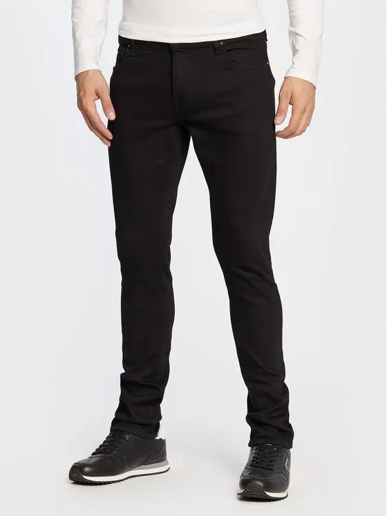 Guess Дънки Miami M2YAN1 D4Q51 Черен Skinny Fit – Мъжки skinny дънки