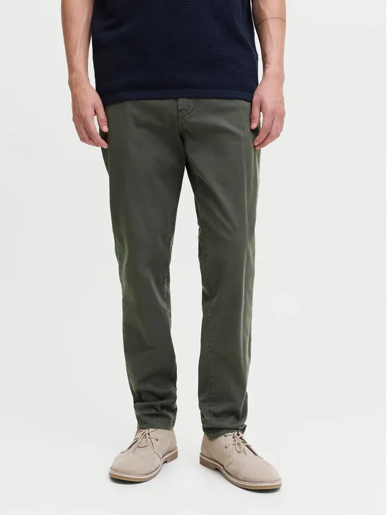 Jack & Jones Чино панталони Marco Arthur 12260904 Сив Slim Fit – Мъжки чино панталони