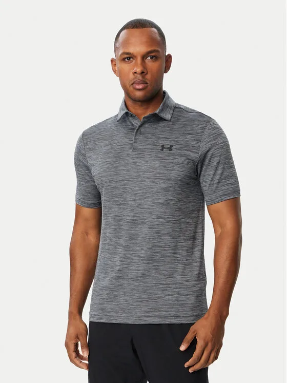 Under Armour Тениска с яка и копчета Ua Matchplay 6009799 Тъмносив Regular Fit – Мъжки поло тениски