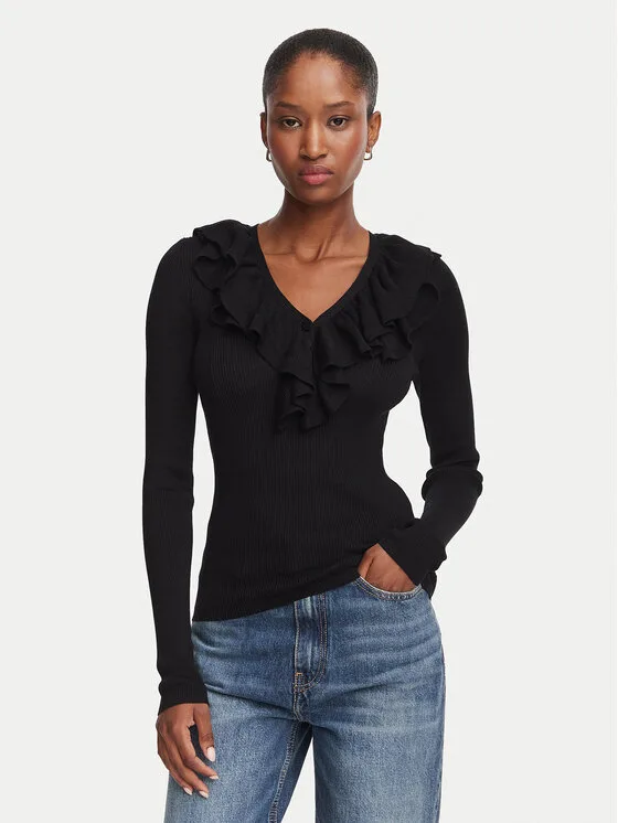 Marella Блуза Operoso 2623366044 Черен Slim Fit – Дамски блузи
