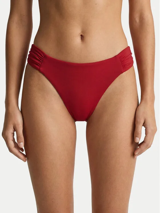 Дамско долнище на бански Seafolly S. Collective червено – Дамски бикини бански