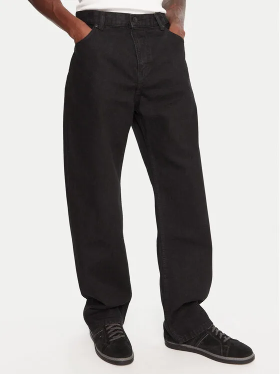 Quiksilver Дънки EQYDP03498 Черен Baggy Fit – Мъжки loose дънки