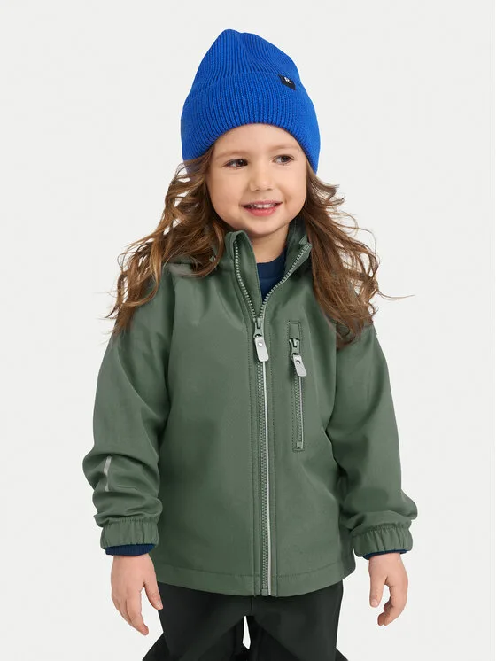 Детско яке Reima softshell Vantti зелено – Детски преходни якета