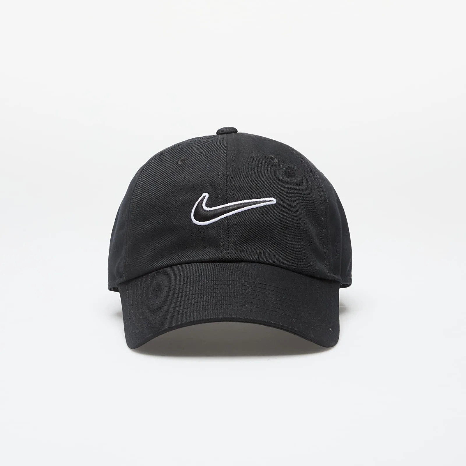 Мъжка шапка с козирка Nike Club Unstructured Swoosh черна – Black – Шапки с козирка