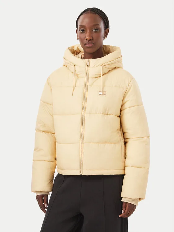 Tommy Jeans Зимно яке DW0DW21625 Бежов Regular Fit – Дамски зимни якета