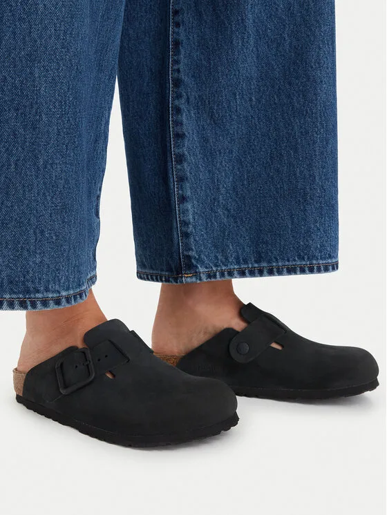 Birkenstock Чехли Boston Wire Buckle 1031575 Черен – Дамски чехли