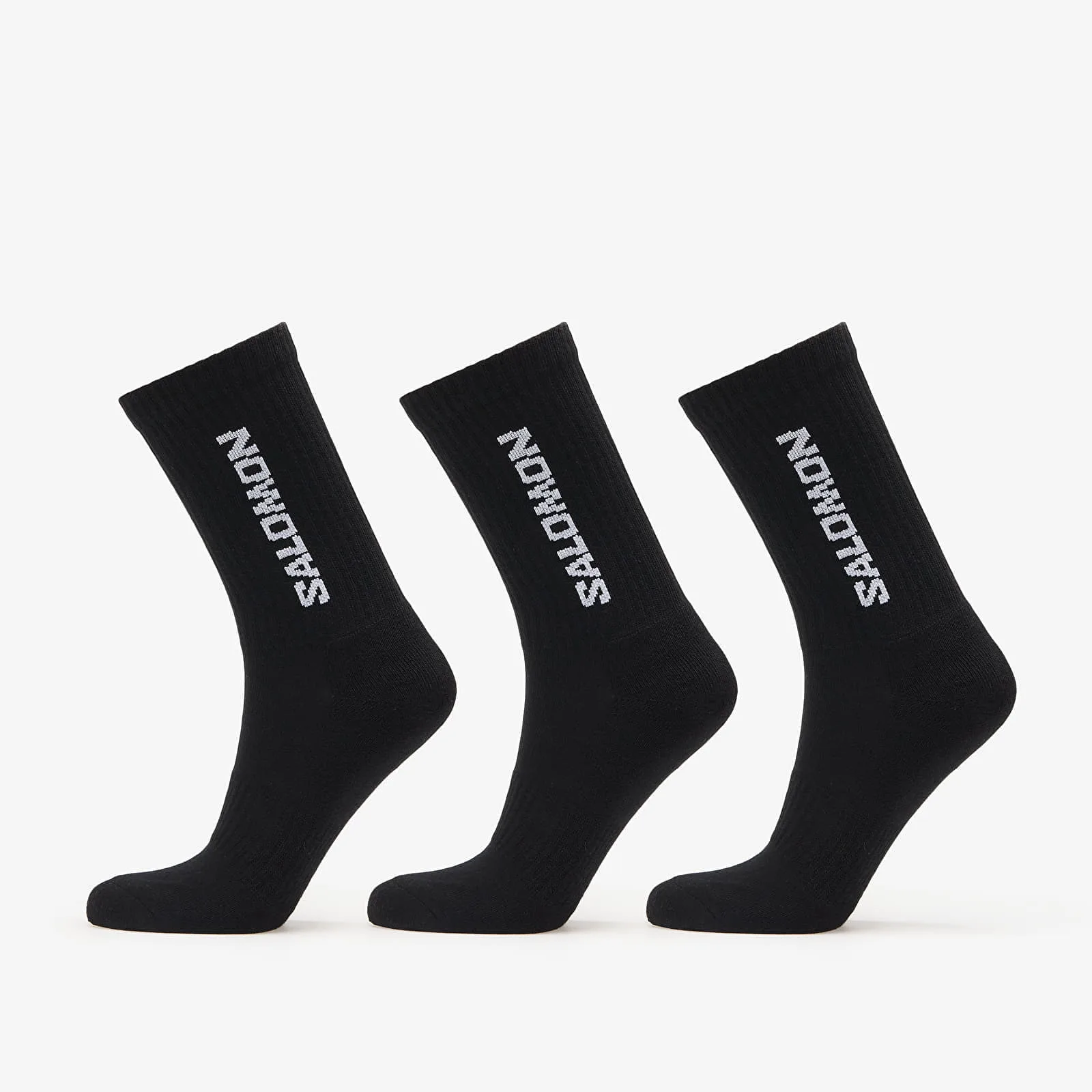 Чорапи Salomon Everyday Crew 3 бр. черни – Black – Чорапи унисекс
