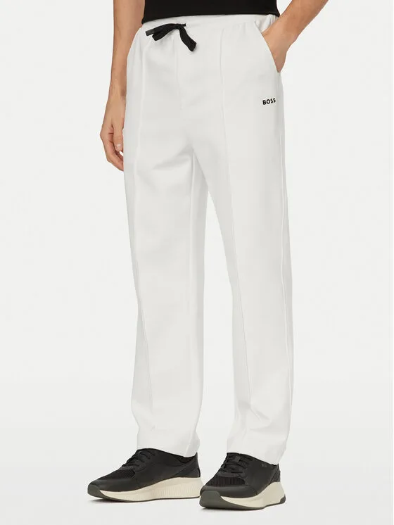 BOSS Долнище анцуг Member Hurley 50558602 Бял Regular Fit – Мъжки спортни панталони