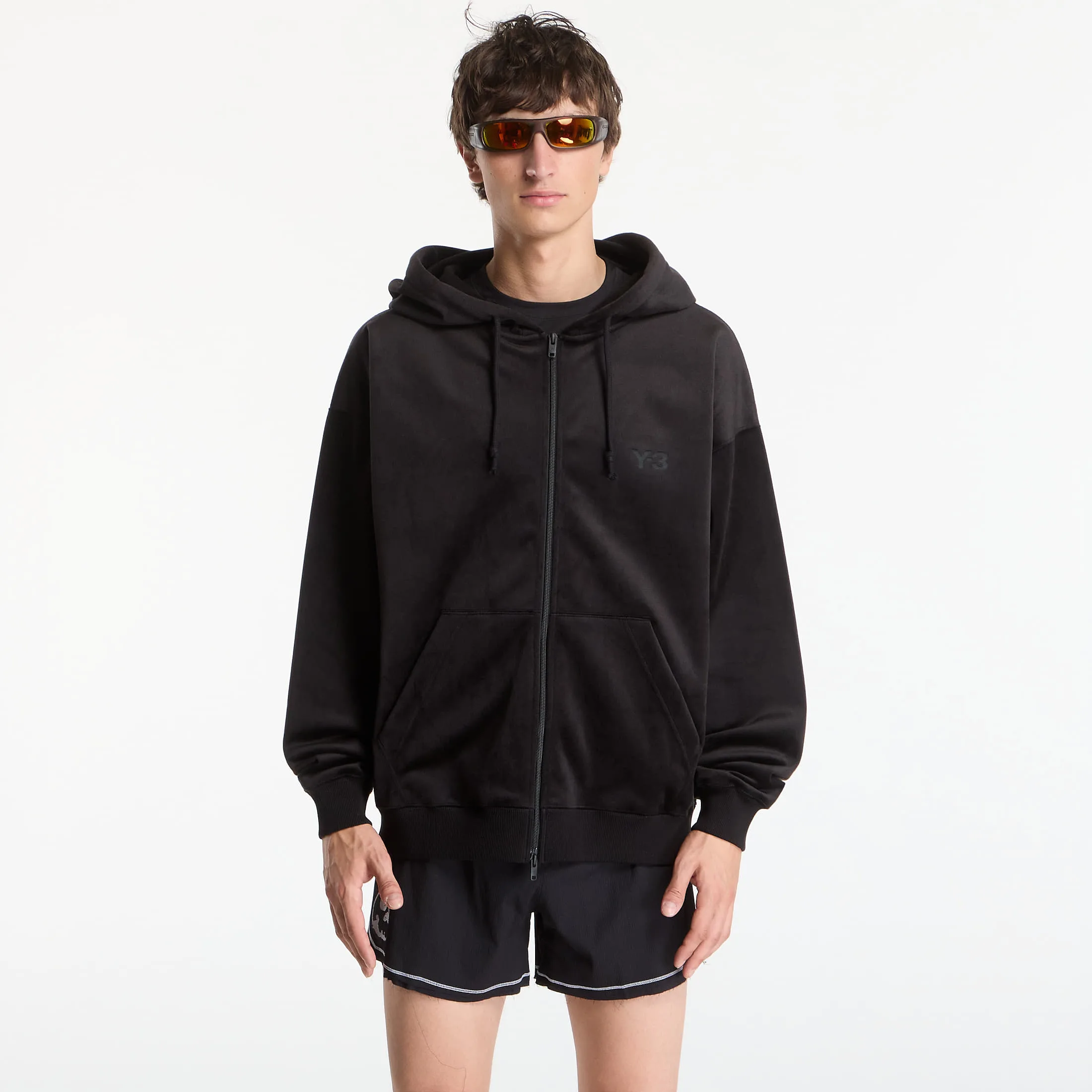 Мъжки суитшърт с качулка Y-3 Velvet Corduroy черен – Black – Мъжки худита