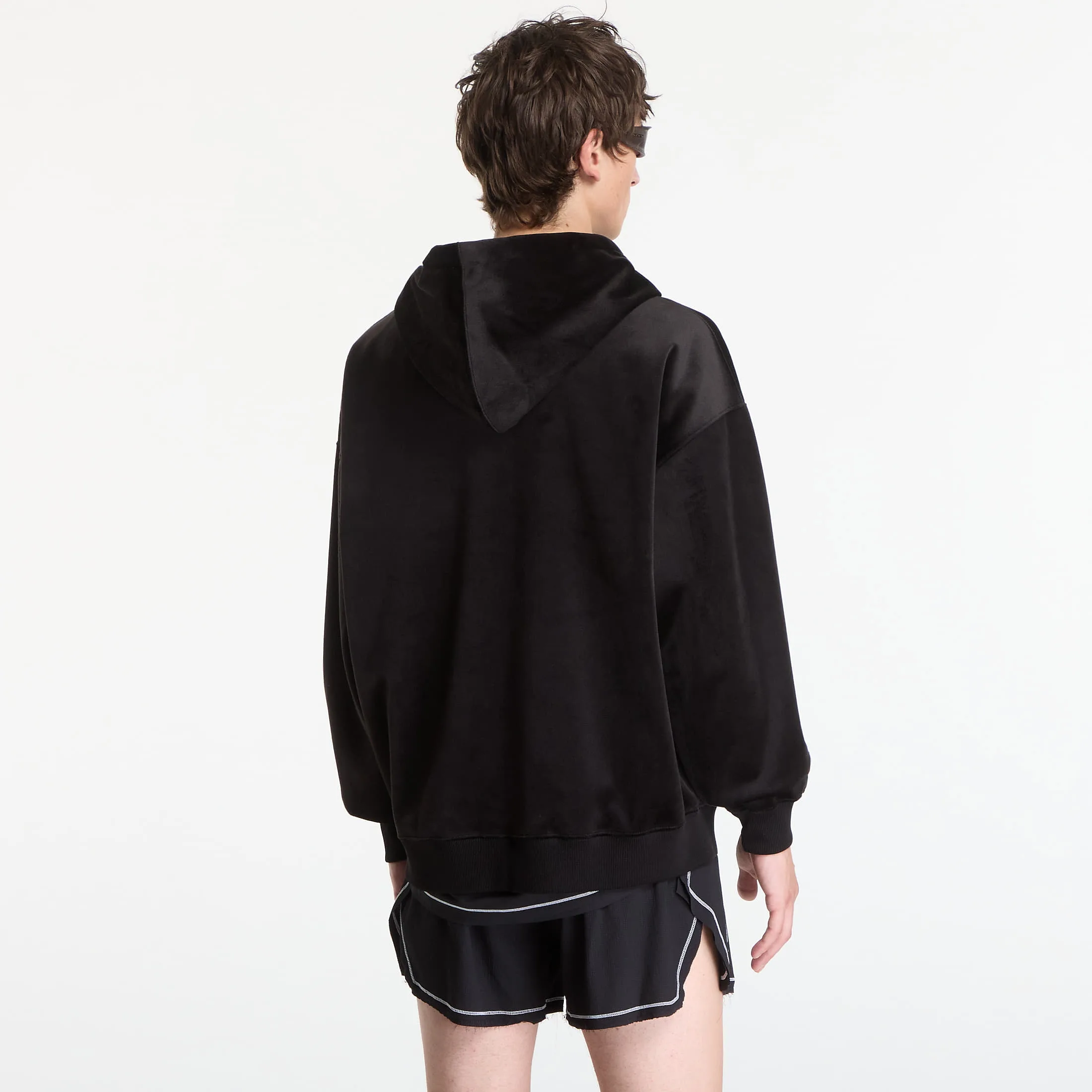 Мъжки суитшърт с качулка Y-3 Velvet Corduroy черен – Black – Мъжки худита