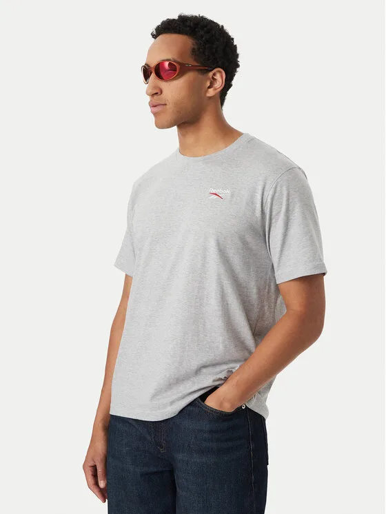 Reebok Тишърт Aurek RK25743CCM Светлосив Regular Fit – Мъжки тениски
